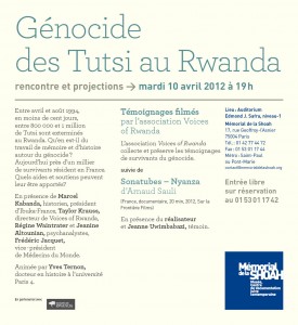 Genocide Against the Tutsi of Rwanda
